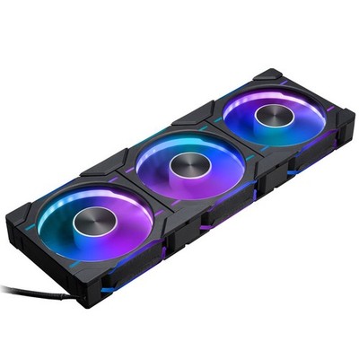 PHANTEKS D30 PWM Reverse Airflow D-RGB Lüfter, 3er Pack - 120mm, schwarz