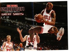 1997-98 SKYBOX POSTER GREAT  SHOTS DENNIS RODMAN #4