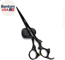 6.0 Inch Hair Cutting Scissors Professional Black Dragon Handle 440C Salon Hair