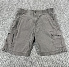 Lee Extreme Motion Shorts Mens 34 Gray Canvas Performance Series Work Utility