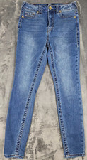 True Religion Halle High Rise Super Skinny Jeans Womens 27 Blue Comfort Stretch