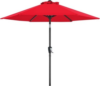 MasterCanopy 2.3M Outdoor Valance Patio Umbrella Red