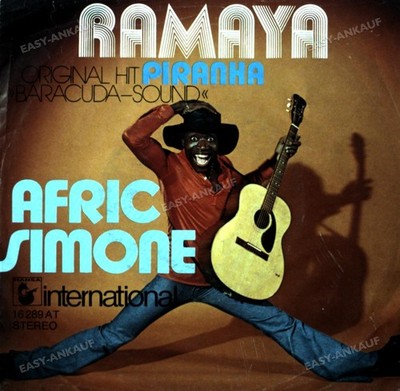 Afric Simone - Ramaya / Piranha 7in 1975 (VG/VG) .