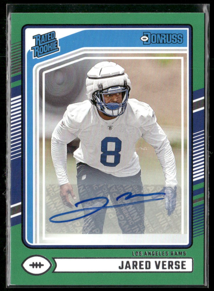 2024 Donruss Green Rated Rookie Auto - #341 Jared Verse Rams