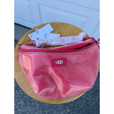 UGG Nasha Belt Bag Clear Hibiscus Pink Faux Fur Waist Pack 1126832 NEW UGG Nasha Belt Bag Clear Hibiscus Pink Faux Fur Waist Pack  main image 4