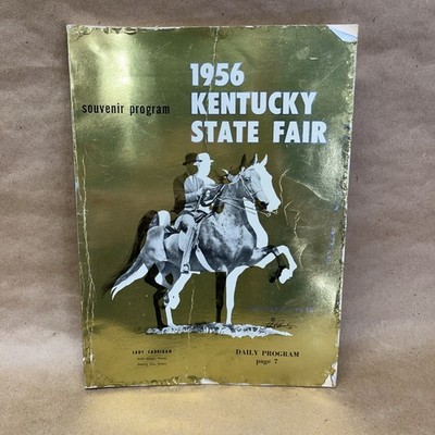 1956 KENTUCKY STATE FAIR PROGRAM BOOK  Louisville KY WALKING HORSE SHOW