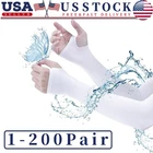 200Pairs Cooling Arm Sleeves Cover UVSun Protection Sports Outdoor For Men Women