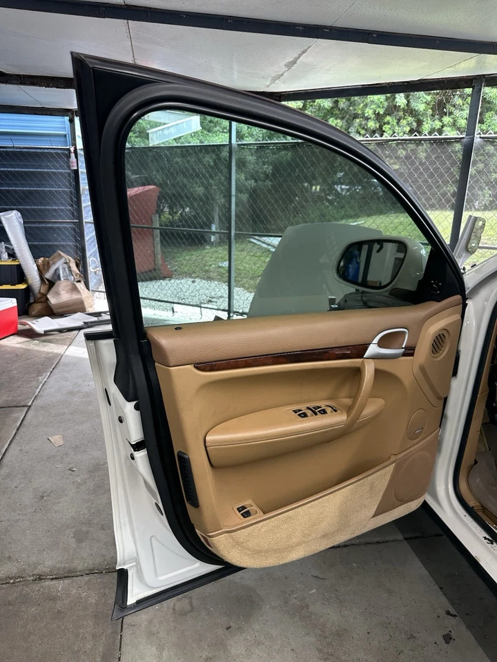 2003 2004 2005 2006 PORSCHE CAYENNE PANEL PUERTA TARJETA OEM SET Foto 2 de 4