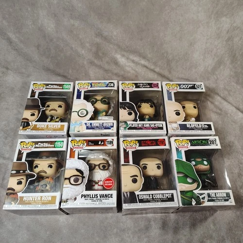 Funko Pop Lot of 8 Television and  Movies
