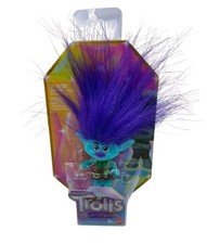 Trolls Band Together Branch Doll Blue, Purple Hair 5.5  Mattel Dreamworlks NEW