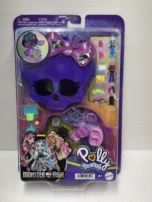 Polly Pocket Monster High School Playset w 3 Micro Dolls & Accessories NEW Read*