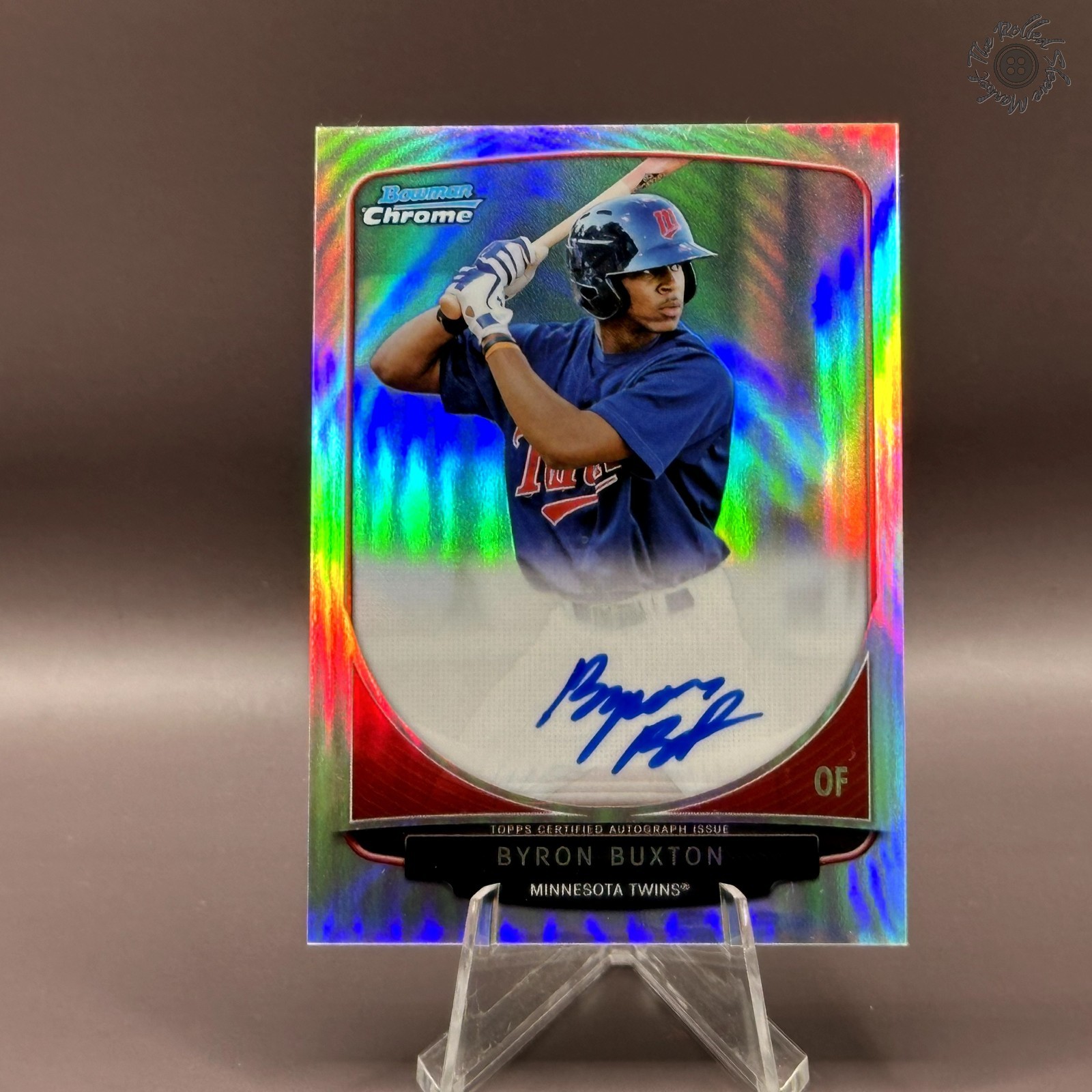 2013 Bowman Chrome Byron Buxton Refractor Prospect Autograph /500 1st Rookie RC