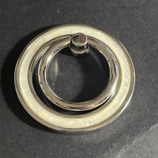 Phone Ring Holder Compatible with MagSafe Magnetic Cell Phone Grip Pearl Silver