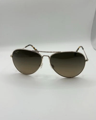 Maui Jim Mavericks Polarized Aviator Sunglasses, Gold/HCL Bronze HS264-16