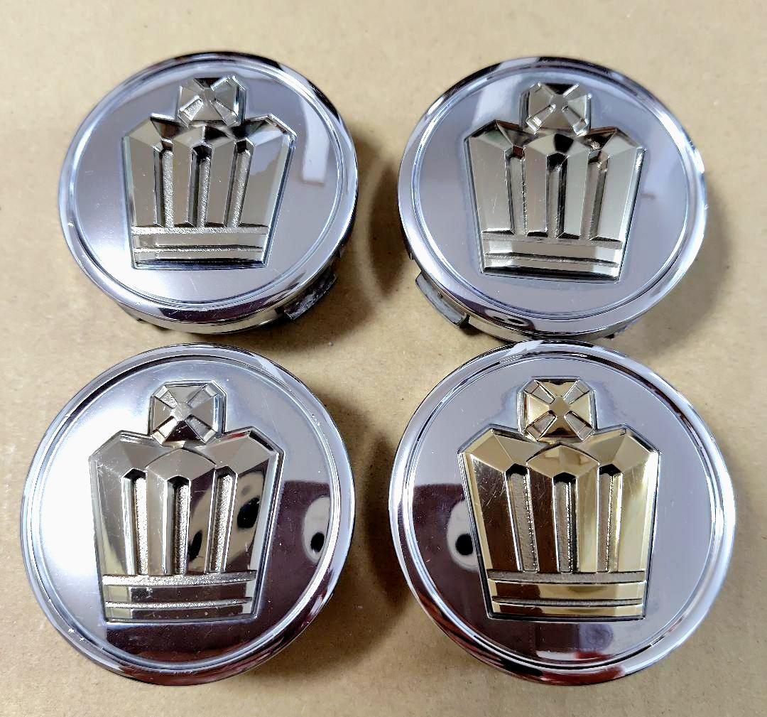 Genuine Toyota Crown JDM 62mm Gold Center Wheel Cap 4 Set - Athlete Royal Saloon