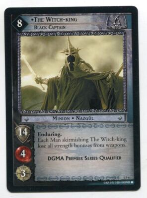 Herr der Ringe CCG TCG Promo Karte 0P61 Der Hexenkönig Schwarzer Kapitän