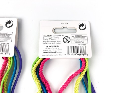 (15ct) Goody Ouchless Headbands No Metal Elastic Headband Pink Purple Blue 06978 - Picture 5 of 5