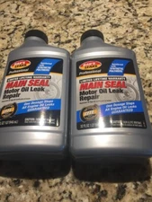 2 BARS LEAKS MS1 MAIN FRONT REAR SEAL MOTOR OIL LEAK REPAIR SYNTHETIC BLEND 32oz