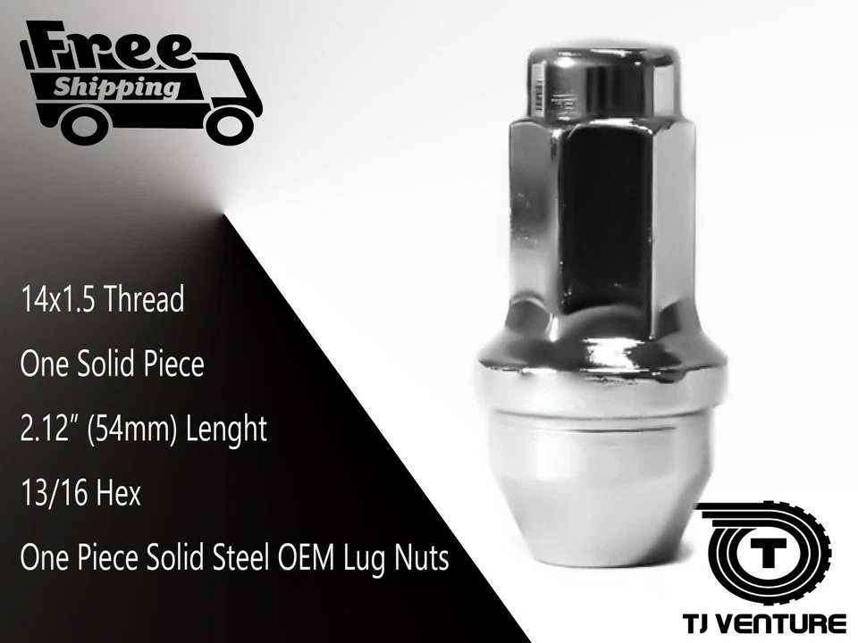 20 14X1.5 Cromo OEM/FÁBRICA TUERCA FORD EDGE TRANSIT 150/250/350 HD DOBLE Foto 3 de 4