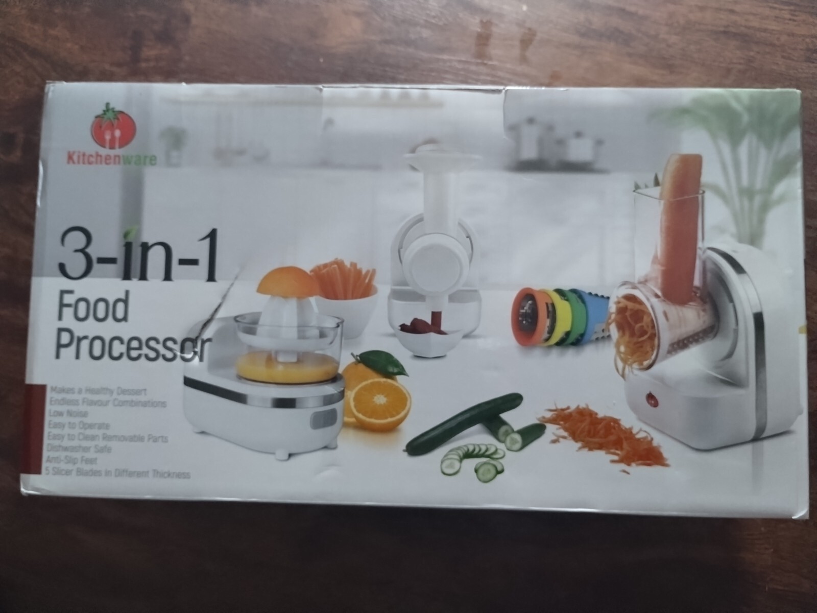 Food Processor 3 In 1 Fruit Ice Cream Maker  Citrus Juicer A