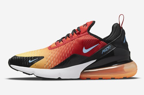 Gran universo Labor Garantizar Nike Air Max 270 Sunset Rojo Negro Naranja Dorado Blanco DQ7625-600 Hombre  Nuevo | eBay