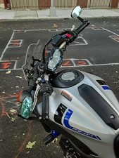 Motorcycle Sportbike 7/8" Handle Bar End Mirrors For Yamaha FZ09 FZ07 YZF R6 R1