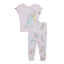 Character Toddler Snug-Fit Pajama Set, 2 Piece/Disney Princess/Size 2T
