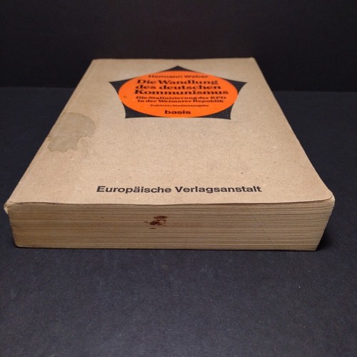 Die Wandlung des deutschen Kommunismus, Hermann Weber -German Paperback 1969 - Picture 5 of 16