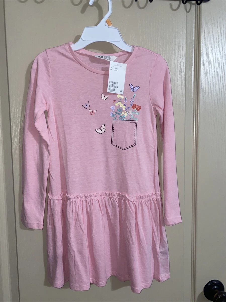H&M Long Sleeve Pink Dresses for Girls for sale | eBay