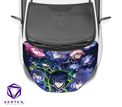 Blue Lock Anime Hood Wrap Weatherproof Vinyl Decal 50X60  K