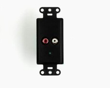 NEW OnQ legrand F7417-bk lyriQ Local Source Input in Studio Design gloss black