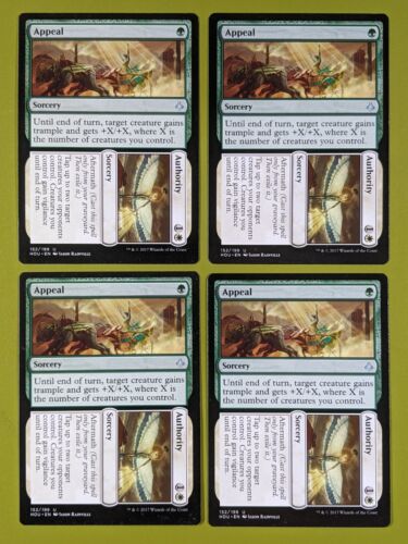 Appeal // Authority x4 Hour of Devastation 4x Playset Magic the Gathering MTG  - Picture 1 of 1