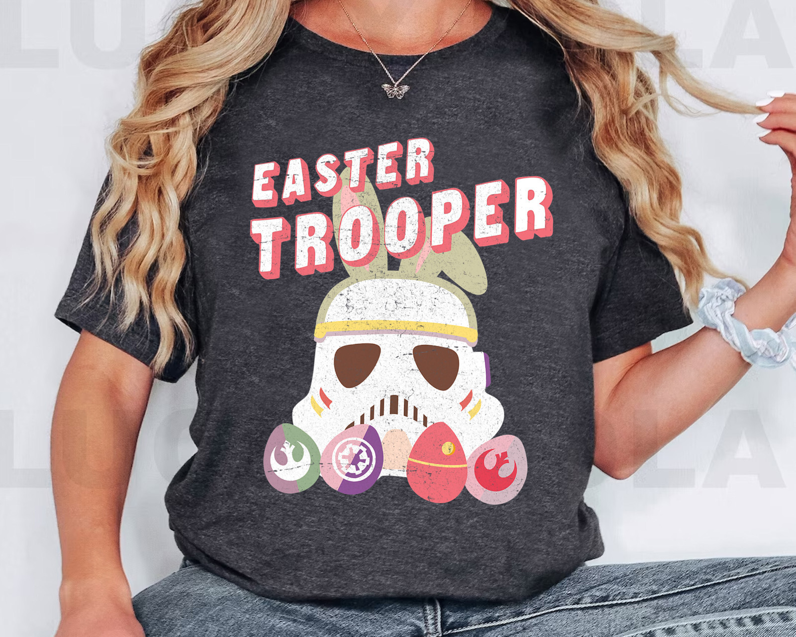 ALTRA Camicia Star Wars Easter Storm Trooper con logo uova unisex adulto bambino 334041