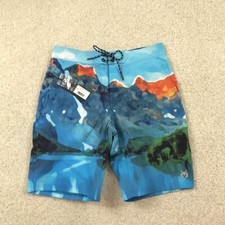 Greyson Swim Shorts Mens 32 Painted Mountain Indian Wells New