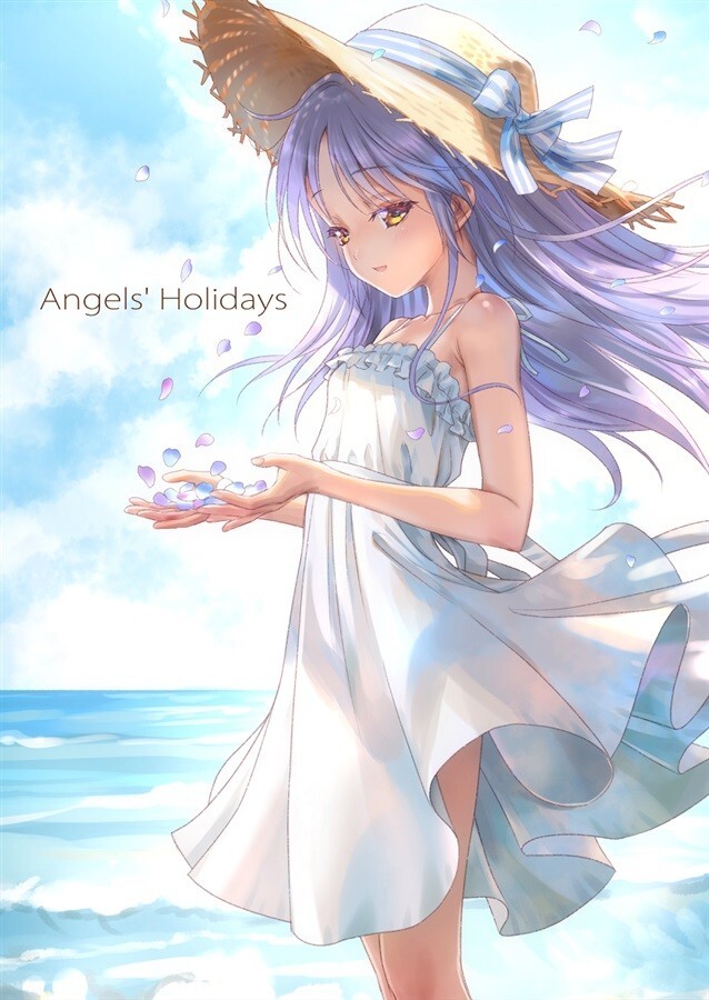 Angels' Holidays Angel Beats Art Book Gotop B5/20P Doujinshi C105