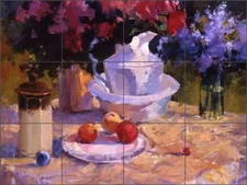 Fruit Tile Backsplash Ceramic Mural Songer Still Life Art RW-SSA010