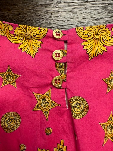 Versace Kleinkind Mädchen rosa Barock Druck Flügelärmel Minikleid Gr. 4T/4A - Bild 13 von 16