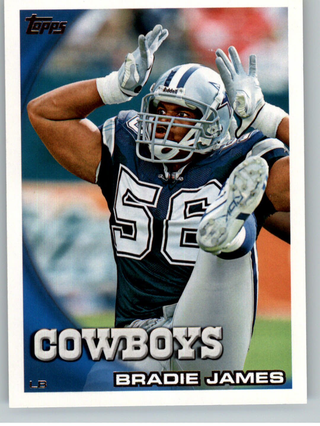 2010 Topps Football #305 Bradie James - Dallas Cowboys
