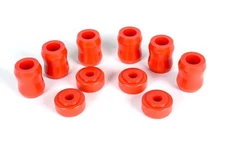 Polyurethane Complete Set of Shock Replacement Bushings in Red fits Jeep XJ TJ 