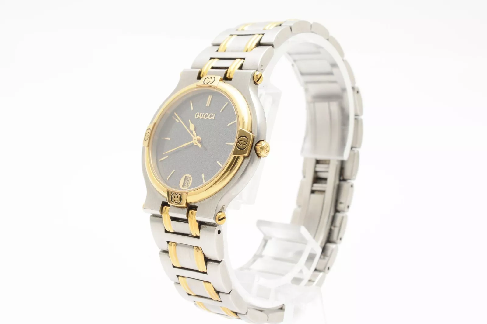 Montre à quartz femme vintage [ N COMME NEUVE] GUCCI 9000M cadran noir 17,0 cm du JAPON