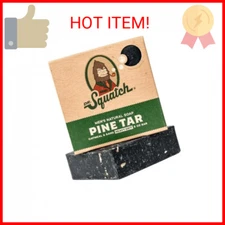Dr. Squatch Pine Tar Bar Soap, All Natural with Heavy Grit (Pack of 1)
