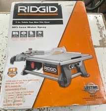 Ridgid Tile Saw R4021 7” Table Top Wet Tile Saw - NEW