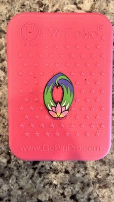 Disney Lotus Flower Pin Magic Kingdom Mystery Letter  O 
