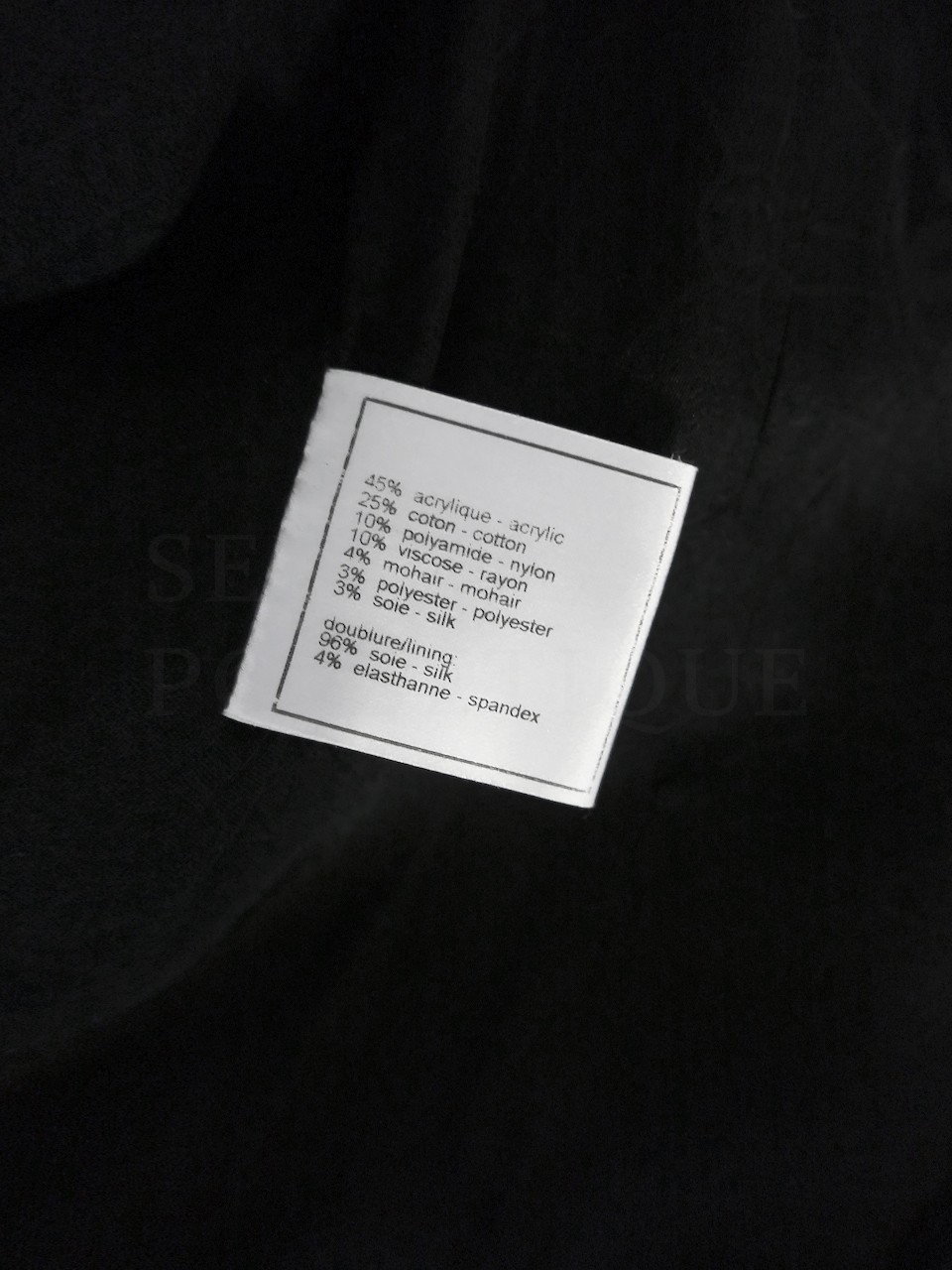 CHANEL 05C VINTAGE FANTASY TWEED PERFUME PATCH JACKET COAT FR42 image 9