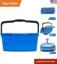 Professional 3 Gallon Bucket – Compact Cleaning Bucket, Comfort-Grip Handle, ...