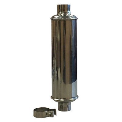 Stainless Steel Muffler w/ clamp Fits John Deere 420 430 1010 Tractors AT10646