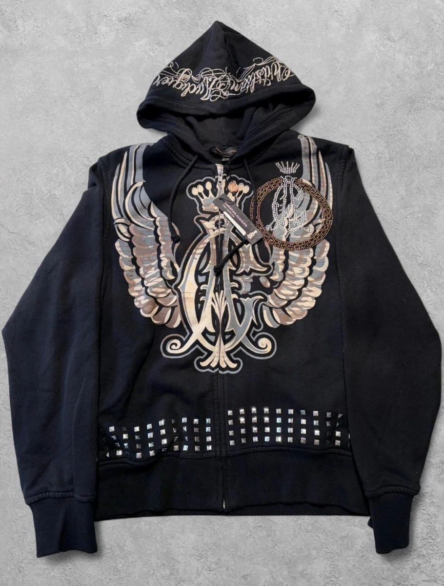 Christian Audigier Black Hoodies for Men for Sale | Shop Men's
