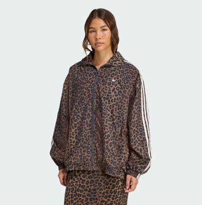 Adidas Originals Leopard Firebird Oversized Tracktop For Women
