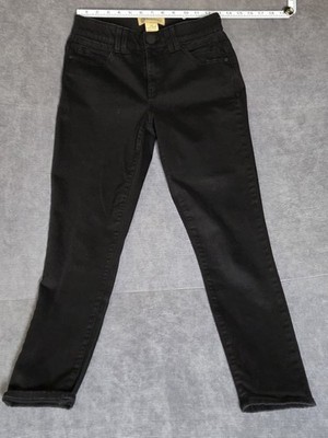 Democracy Jeans Women 2 Black Denim Ab Technology Skinny Leg Stretch
