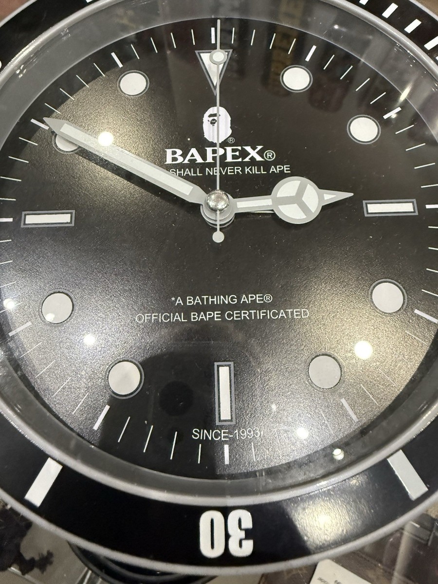 BAPE X Wall Clock Black | eBay